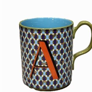 Anthropologie PARKER MONOGRAM MUG IN MULTI